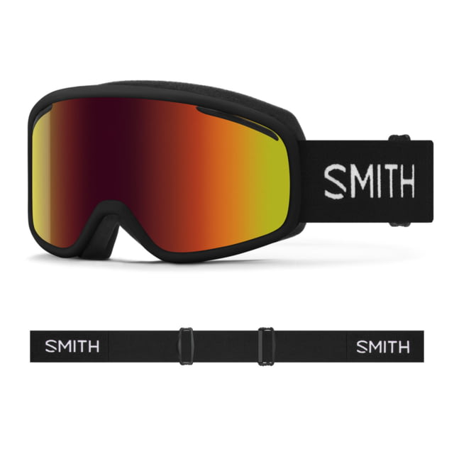 Smith Vogue Goggles Red Sol-X Mirror Lens Black