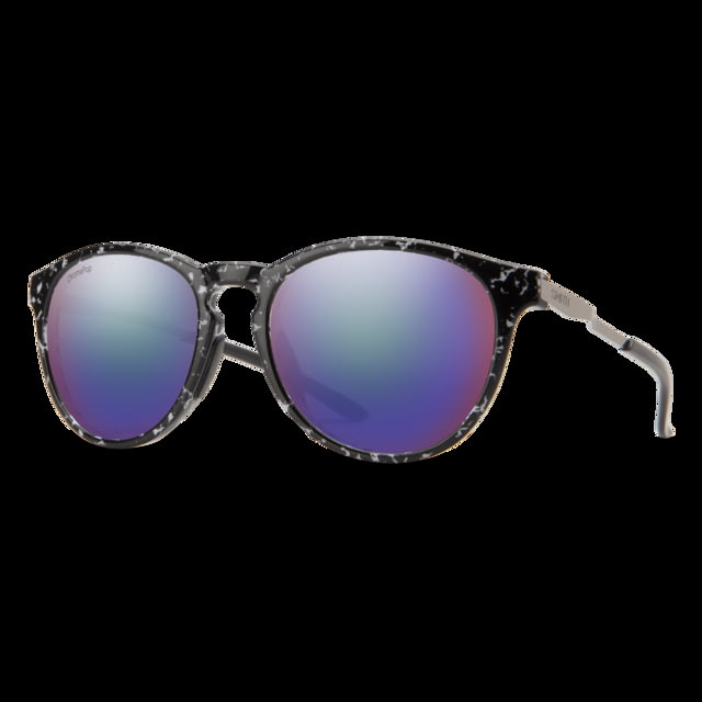 Smith Wander Sunglasses Black Marble Frame ChromaPop Polarized Violet Mirror Lens