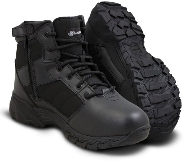 Smith & Wesson Breach 2.0 6in Side Zip Tactical Boots - Mens Black 4.5 US Regular