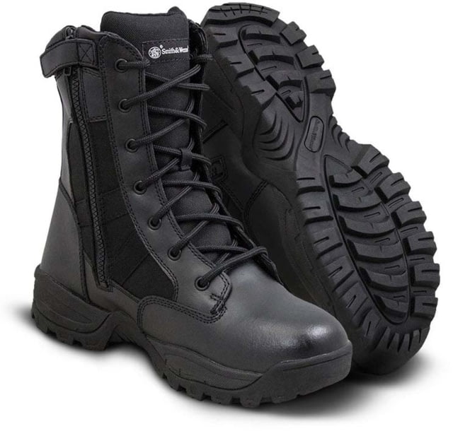 Smith & Wesson Breach 2.0 8in Side Zip Waterproof Tactical Boot - Mens Black 10