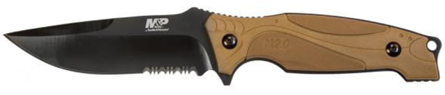 Smith & Wesson Mpm2.0f41cp M2.0 Fb Fde/Blk Knives 8Cr13MoV Stainless Steel FDE Rubber