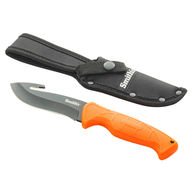 Smiths Edgesport Fixed Blade Gut Hook Knife 4 in Blaze Orange