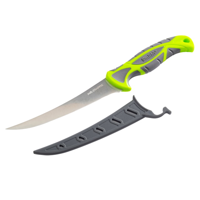 Smiths Smiths Mr. Crappie 6 in Curved Slab-Sticker Fillet Knife w/Breathable Sleeve Green