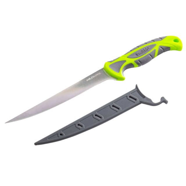 Smiths Smiths Mr. Crappie 7 in Slab-Sticker Fillet Knife Steel Green
