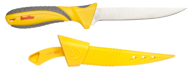 Smiths Smiths Mr. Crappie Stainless Fillet Knife 6in 400 Stainless Steel Fillet Blade Yellow/Gray