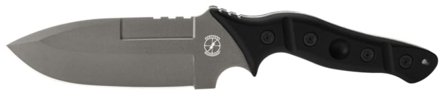 Sniper Bladeworks MAMU Fixed Blade Knife 5.46in 420HC Steel Fixed Blade Black Handle Satin