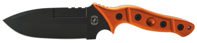 Sniper Bladeworks MAMU Fixed Blade Knife 5.46in 420HC Steel Fixed Blade Sniper Orange Handle Black