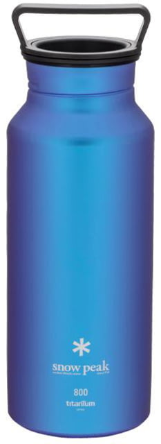 Snow Peak Titanium Aurora 800ml Bottle Blue