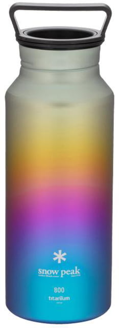 Snow Peak Titanium Aurora 800ml Bottle Rainbow