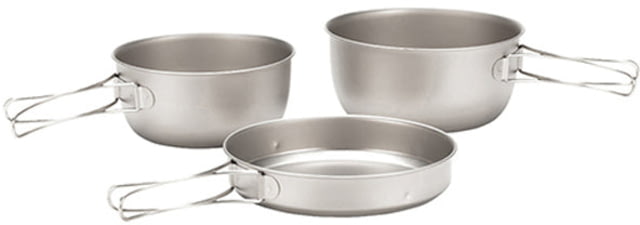 Snow Peak 3 Piece Titanium Cookset One Size