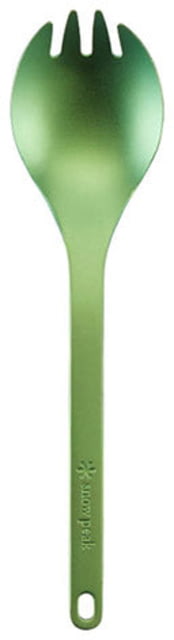 Snow Peak Titanium Spork Green One Size