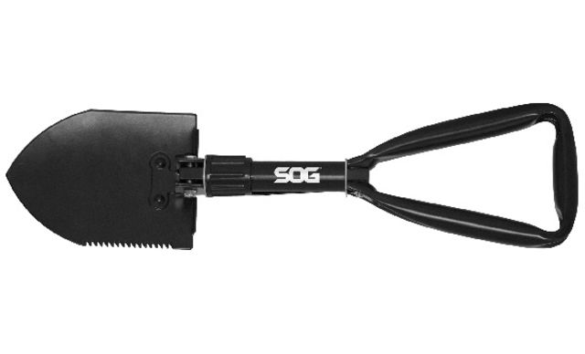 SOG Specialty Knives & Tools Entrenching Tool Black Powder Coat Finish Black/Black
