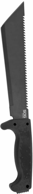 SOG Specialty Knives & Tools SOGFari Machete Fixed Blade Knife 10in 3Cr13 Blade Tanto Black Kraton Handle Black