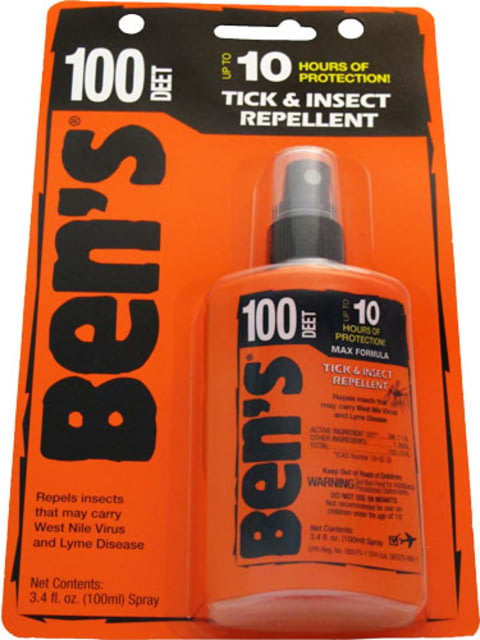 Ben's 100 Spray Carded 3.4oz Orange
