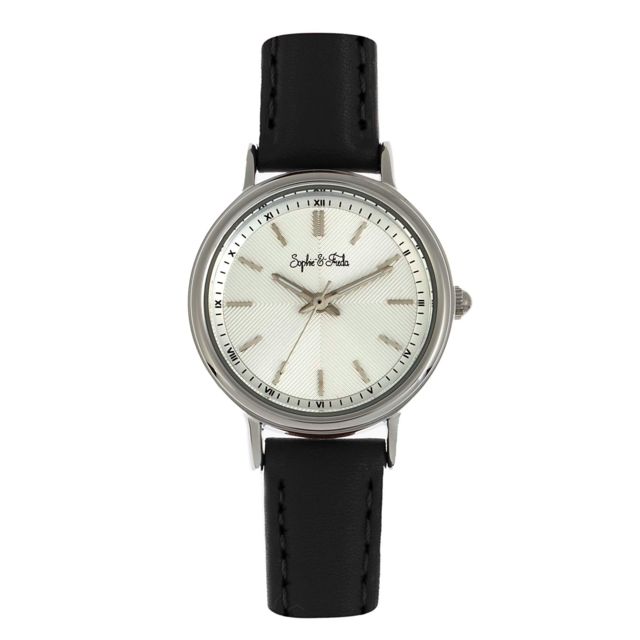 Sophie And Freda Berlin Leather-Band Watch Black One Size