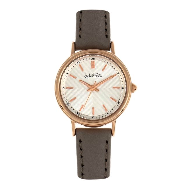 Sophie And Freda Berlin Leather-Band Watch Grey One Size