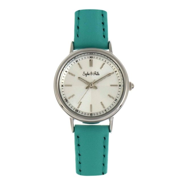 Sophie And Freda Berlin Leather-Band Watch Turquoise One Size