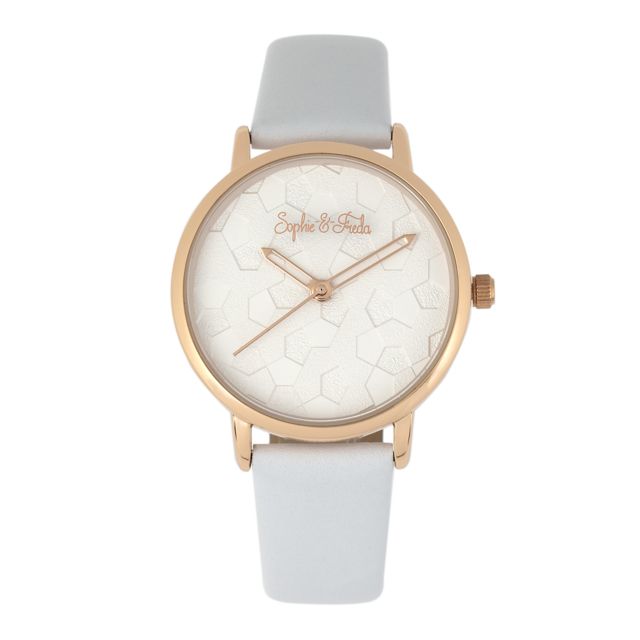 Sophie And Freda Sophie & Freda Breckenridge Bracelet Watches - Women's Rose Gold/White One Size