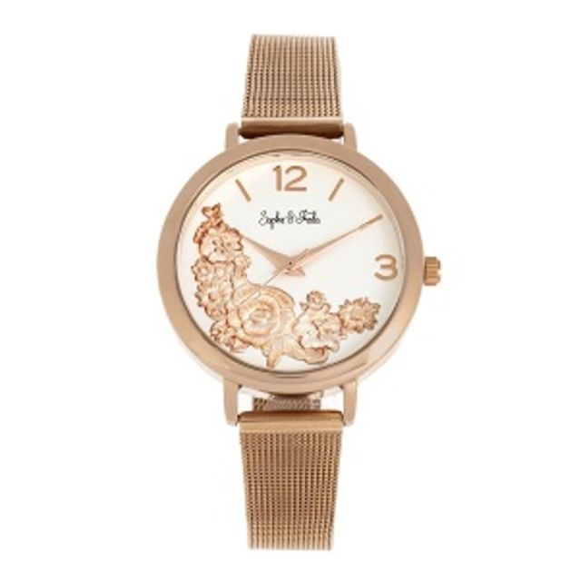 Sophie And Freda Lexington Bracelet Watches - Women's Rose Gold/White One Size