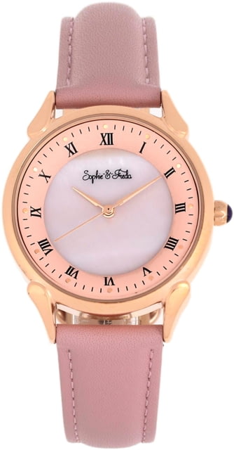 Sophie And Freda Mykonos Mother-Of-Pearl Leather-Band Watch Light Pink One Size