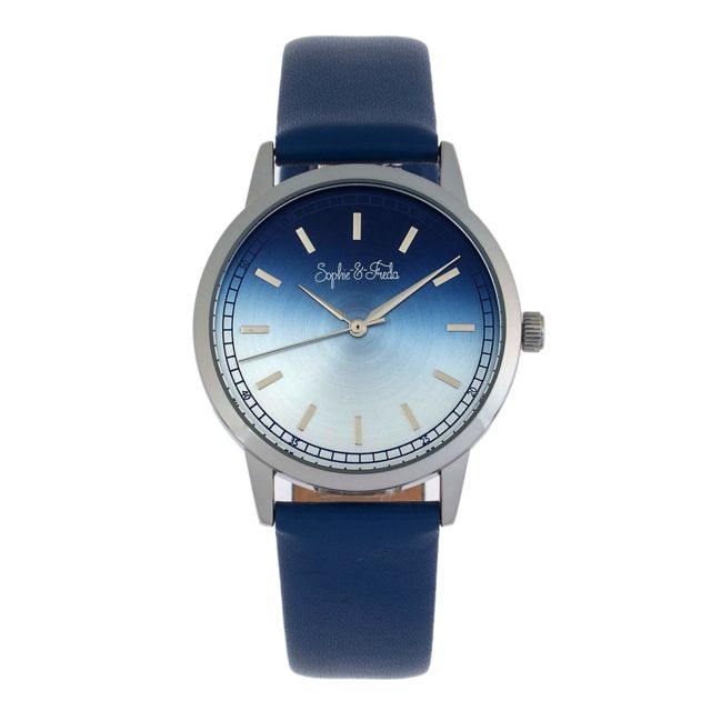 Sophie And Freda San Diego Leather-Band Watch Blue One Size