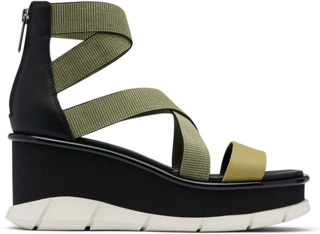 Sorel Joanie III Sport Strap Wedge Sandals - Women's Olive Shade/Black 9.5 US