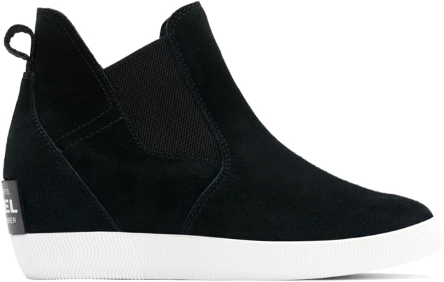 Sorel Out N About Slip-On Wedge II Bootie - Womens Black White 8