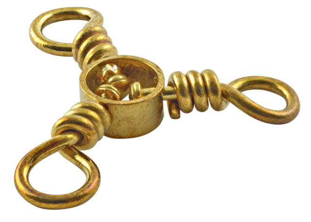 South Bend Brass 3-Way Swivels Size 1/0