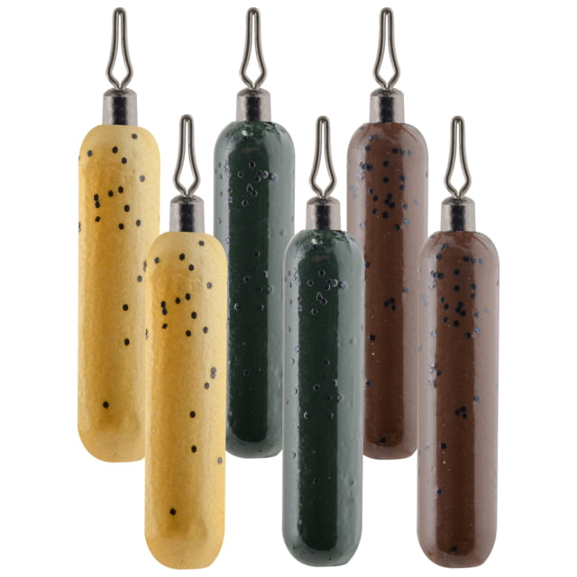 South Bend Drop Shot Weights Cylinder 3/8 Assorted Colors