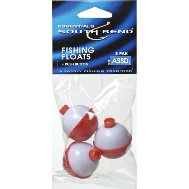 South Bend Float Snap On Red/wht 3pk 160473