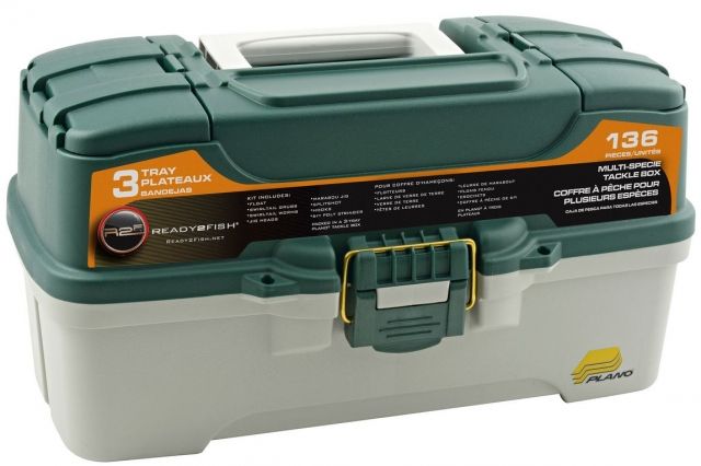 South Bend Ready 2 Fish 3-Tray Multi Specie Tackle Box 139784