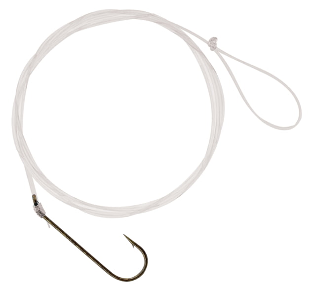 South Bend Snelled Aberdeen Hook Bronze Size 8