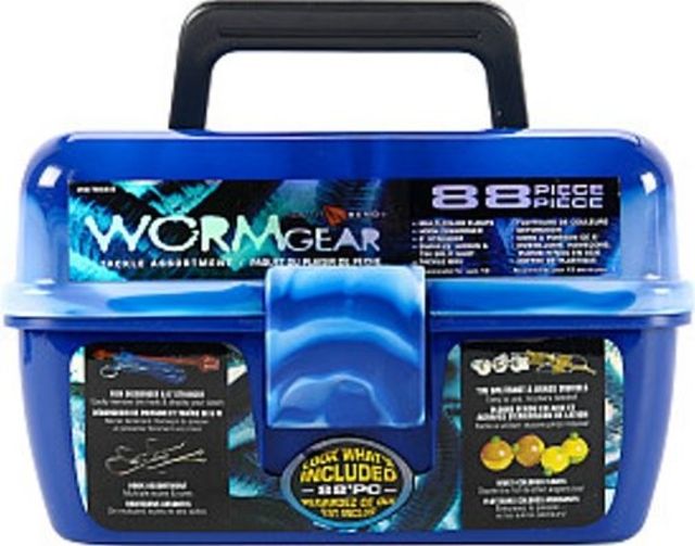 South Bend Worm Gear 88pc Tackle BoxBlue 058774