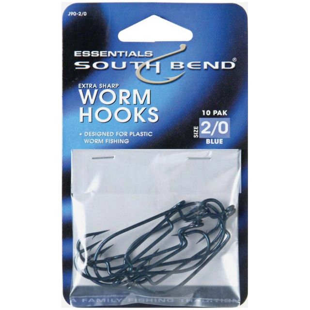 South Bend Worm Hooks 10 Pk Size 2/0 267187