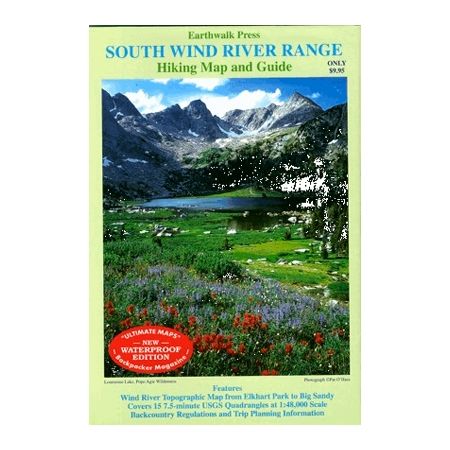 Earthwalk Press South Wind River Range Map & Guide