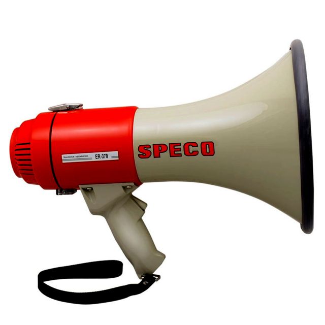 Speco Tech  Deluxe Megaphone w/Siren - Red/Grey - 16W