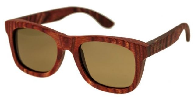 Spectrum Irons Wood Sunglasses Cherry Frame Brown Lens Cherry/Brown One Size