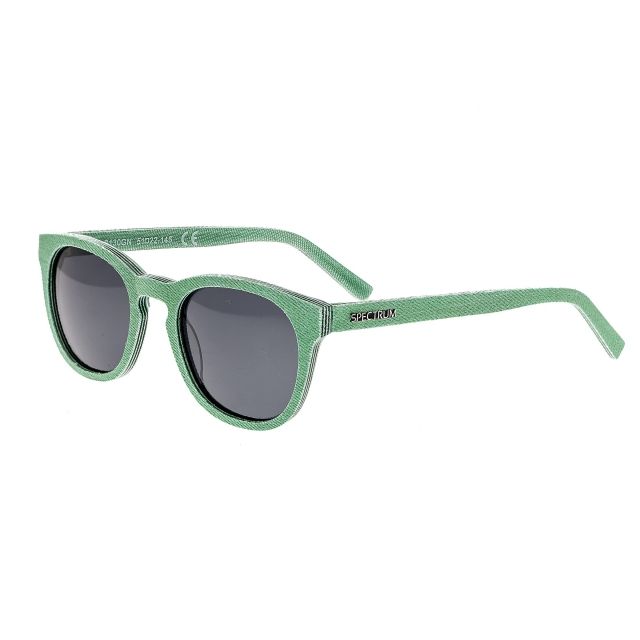 Spectrum Sunglasses North Shore Polarized Denim Sunglasses Green / Black