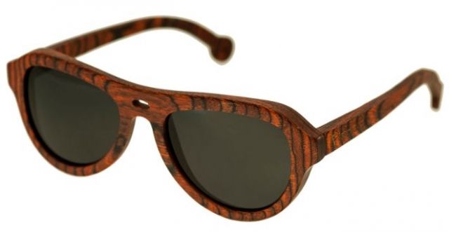Spectrum Stroud Wood Sunglasses Orange Frame Black Lens Orange/Black One Size
