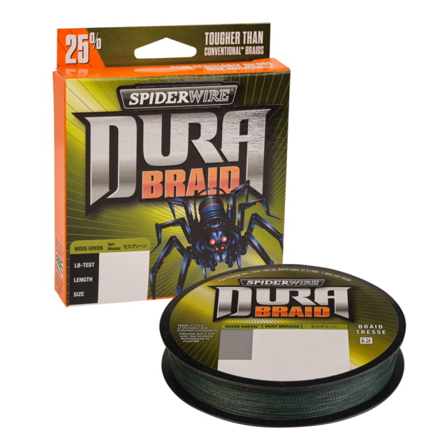 Spiderwire DuraBraid Superline 0.014in/0.36mm 50lb/22.6kg 300yd/274m 14lb Moss Green