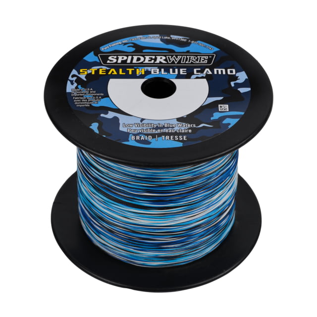 Spiderwire Stealth Blue Camo Superline 0.008in/0.20mm 10lb/4.5kg d/2743m 4lb Blue Camo
