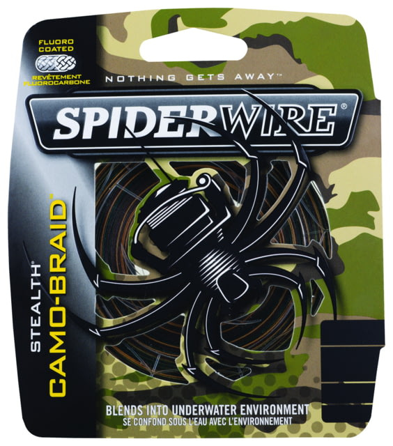 Spiderwire Stealth Braided Line 8/1.5lb/Dia 125yd Filler Spool Camo