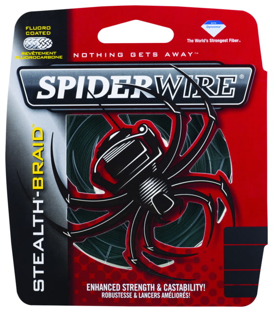 Spiderwire Stealth Braided Line 8/1.5lb/Dia 125yd Filler Spool Moss Green