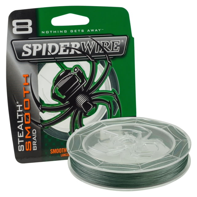 Spiderwire Stealth Smooth Superline 0.017in/0.43mm 65lb/29.4kg 270yd/246m 17lb Moss Green
