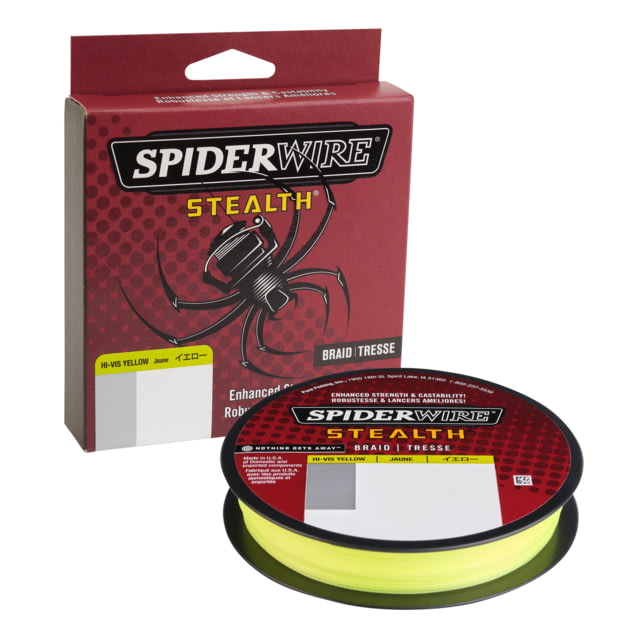 Spiderwire Stealth Superline 0.013in/0.33mm 40lb/18.1kg 125yd/114m 12lb Hi-Vis Yellow