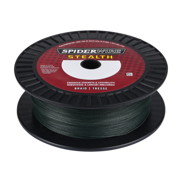 Spiderwire Stealth Superline 0.014in/0.35mm 50lb/22.6kg 500yd/457m 14lb Moss Green