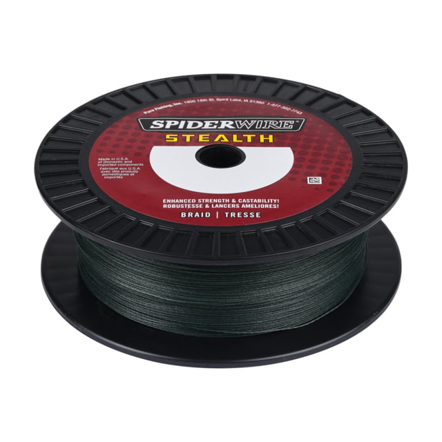 Spiderwire Spiderwire Stealth Superline 0.020in/0.50mm 100lb/45.3kg 500yd/457m 25lb Moss Green