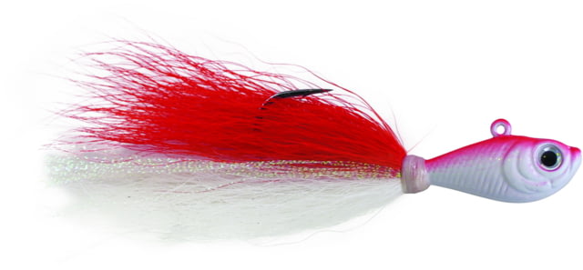 Spro Prime Bucktail Jig 1/4oz 2/0 Hook Red & White