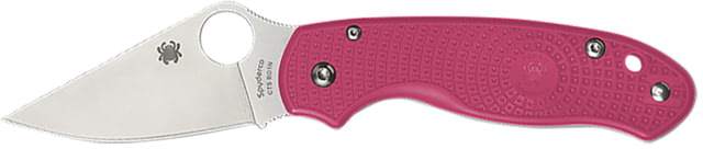 Spyderco Para 3 Lightweight Folding Knife 2.93in CTS BD1N Satin Plain Blade Pink FRN Handle