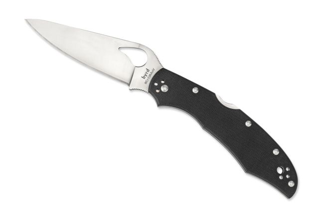 Byrd by Spyderco Cara Cara 2 Folding Knife 95 mm Stainless Steel Plain Blade G-10 Black Handle